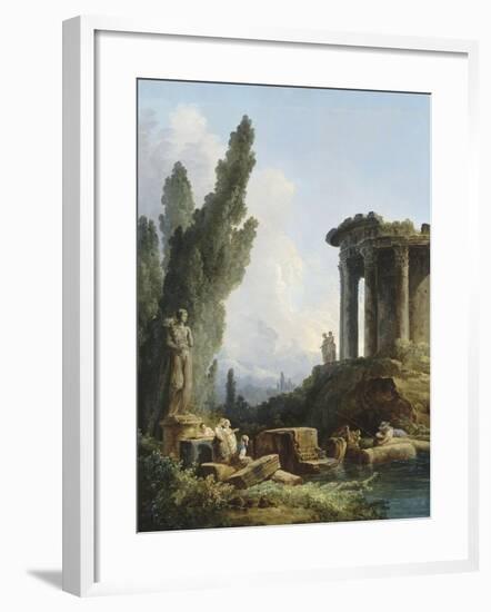 Ruines antiques-Hubert Robert-Framed Giclee Print