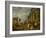 Ruines d'architecture avec l'Arc de Janus, le temple de Vesta, la statue équestre de Marc-Aurèle-Giovanni Paolo Pannini-Framed Giclee Print