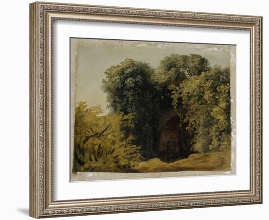 Ruines d'une arcade touffée d'herbes-Pierre Henri de Valenciennes-Framed Giclee Print