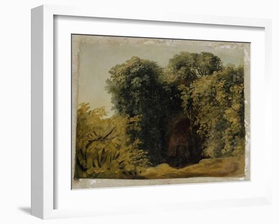 Ruines d'une arcade touffée d'herbes-Pierre Henri de Valenciennes-Framed Giclee Print