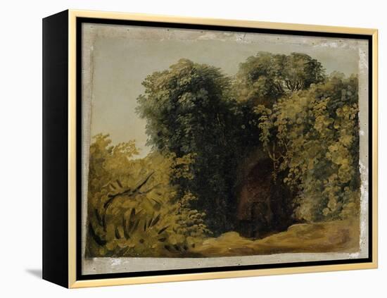 Ruines d'une arcade touffée d'herbes-Pierre Henri de Valenciennes-Framed Premier Image Canvas