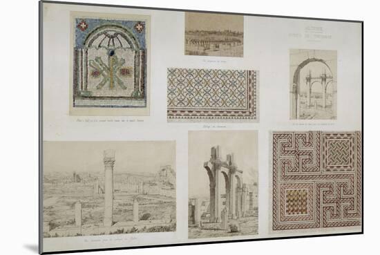 Ruines de Théveste (Tebessa, Algérie) : monastère. Vue perspective des écur-Albert Ballu-Mounted Giclee Print