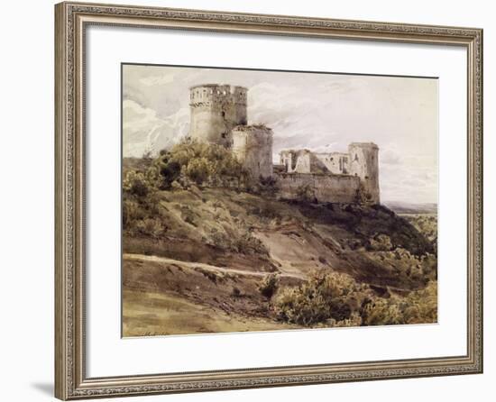 Ruines du château de Coucy-Antoine Alphonse Montfort-Framed Giclee Print