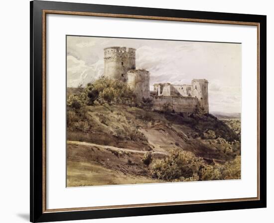 Ruines du château de Coucy-Antoine Alphonse Montfort-Framed Giclee Print