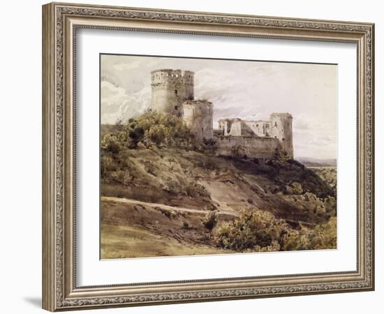 Ruines du château de Coucy-Antoine Alphonse Montfort-Framed Giclee Print