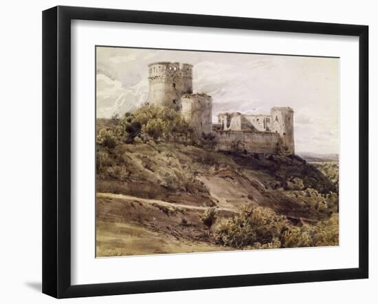 Ruines du château de Coucy-Antoine Alphonse Montfort-Framed Giclee Print