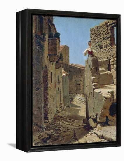 Ruins Along Country Road-Filippo Palizzi-Framed Premier Image Canvas