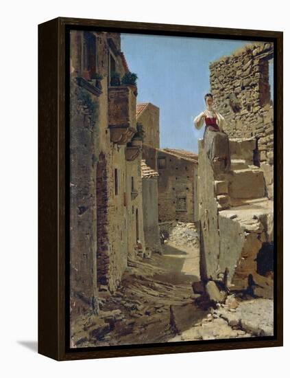 Ruins Along Country Road-Filippo Palizzi-Framed Premier Image Canvas