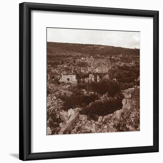 Ruins, Anizy-le-Château, northern France, c1914-c1918-Unknown-Framed Photographic Print