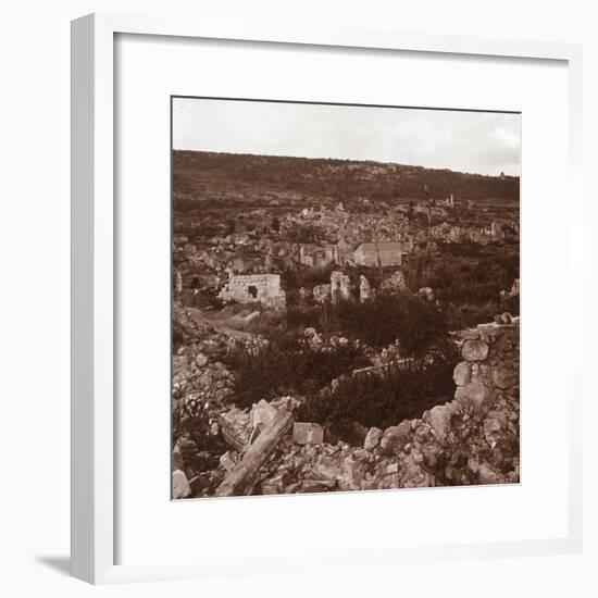 Ruins, Anizy-le-Château, northern France, c1914-c1918-Unknown-Framed Photographic Print