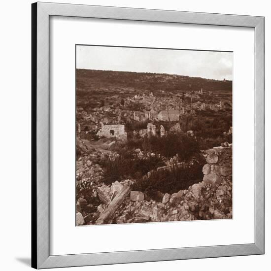 Ruins, Anizy-le-Château, northern France, c1914-c1918-Unknown-Framed Photographic Print