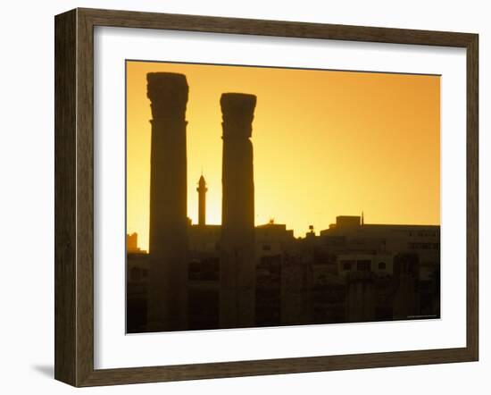 Ruins at Sunset, Archaeological Site, Jerash, Jordan, Middle East-Alison Wright-Framed Photographic Print