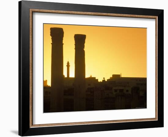 Ruins at Sunset, Archaeological Site, Jerash, Jordan, Middle East-Alison Wright-Framed Photographic Print