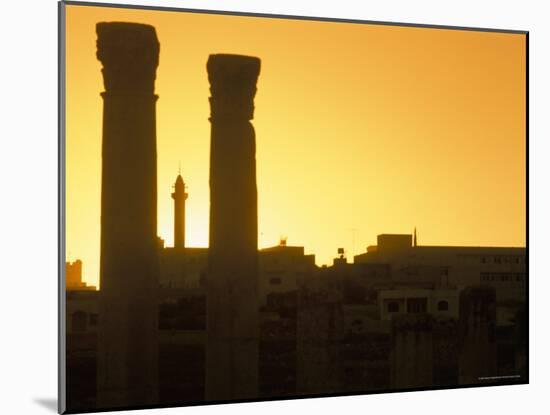 Ruins at Sunset, Archaeological Site, Jerash, Jordan, Middle East-Alison Wright-Mounted Photographic Print