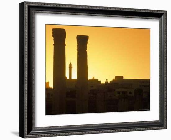 Ruins at Sunset, Archaeological Site, Jerash, Jordan, Middle East-Alison Wright-Framed Photographic Print