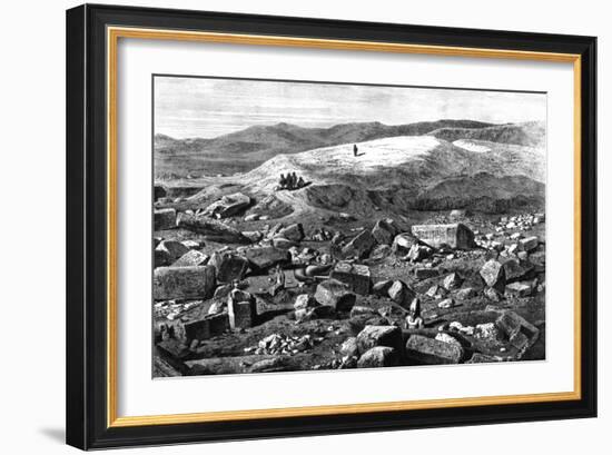 Ruins at Tanis, Egypt, 1880-Streller-Framed Giclee Print