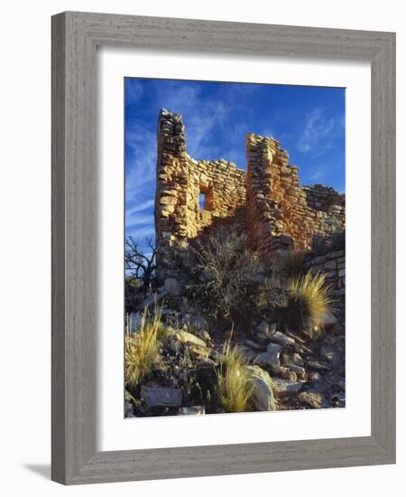 Ruins Cutthroat Castle. Ancestral Puebloan. Hovenweep NM, Colorado-Scott T. Smith-Framed Photographic Print