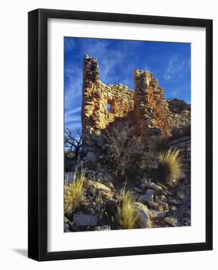 Ruins Cutthroat Castle. Ancestral Puebloan. Hovenweep NM, Colorado-Scott T. Smith-Framed Photographic Print