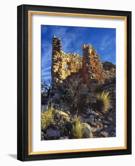 Ruins Cutthroat Castle. Ancestral Puebloan. Hovenweep NM, Colorado-Scott T. Smith-Framed Photographic Print