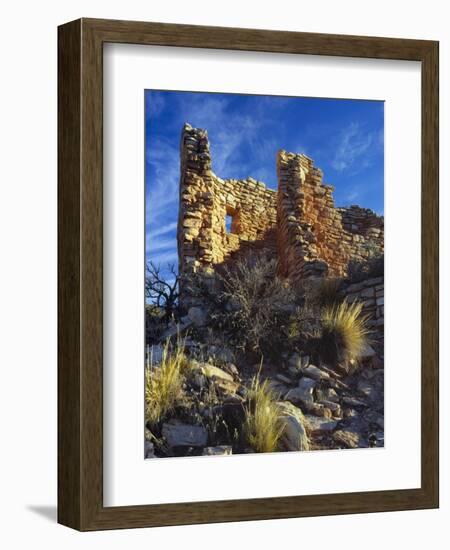 Ruins Cutthroat Castle. Ancestral Puebloan. Hovenweep NM, Colorado-Scott T. Smith-Framed Photographic Print
