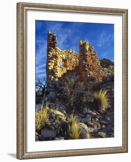 Ruins Cutthroat Castle. Ancestral Puebloan. Hovenweep NM, Colorado-Scott T. Smith-Framed Photographic Print