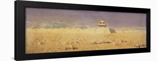 Ruins in Chuguchak, Xinjiang, 1869-Vasili Vasilyevich Vereshchagin-Framed Giclee Print