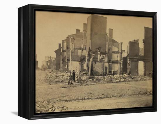 Ruins in Richmond, Virginia, c.1865-Andrew J^ Johnson-Framed Stretched Canvas