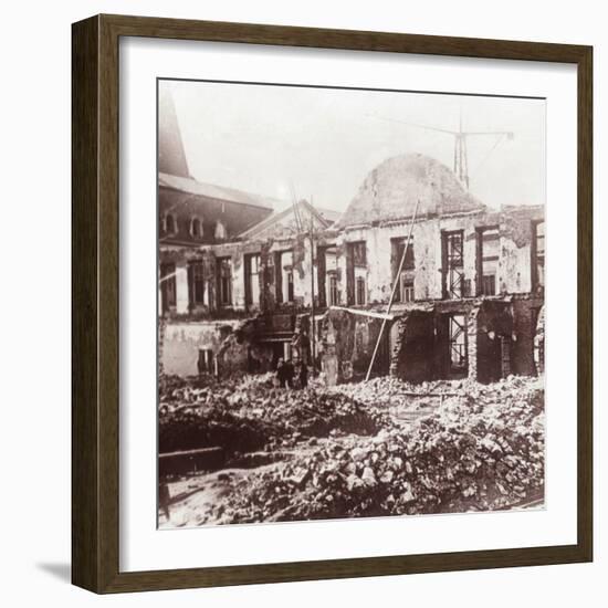 Ruins, Louvain, Belgium, c1914-c1918-Unknown-Framed Photographic Print