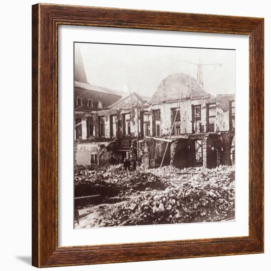 Ruins, Louvain, Belgium, c1914-c1918-Unknown-Framed Photographic Print