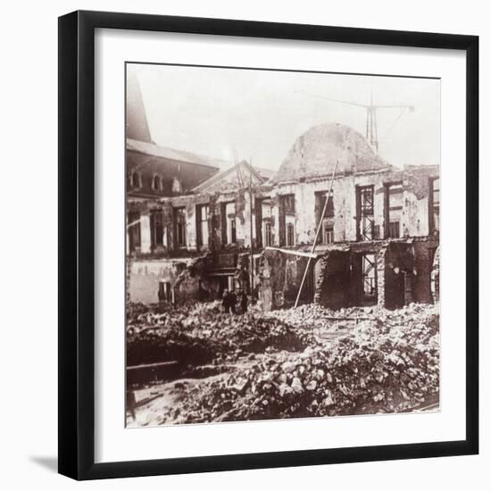 Ruins, Louvain, Belgium, c1914-c1918-Unknown-Framed Photographic Print