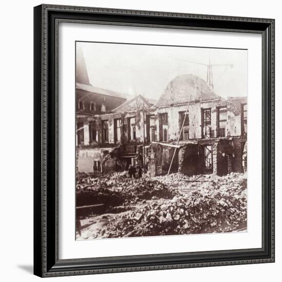 Ruins, Louvain, Belgium, c1914-c1918-Unknown-Framed Photographic Print