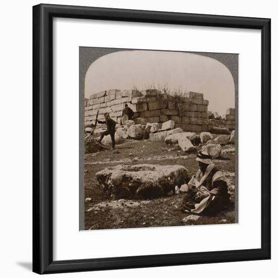 'Ruins near Machaerus', c1900-Unknown-Framed Photographic Print