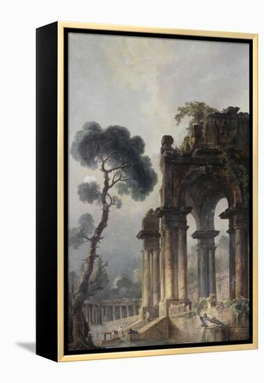 Ruins Near Water, c.1779-Hubert Robert-Framed Premier Image Canvas