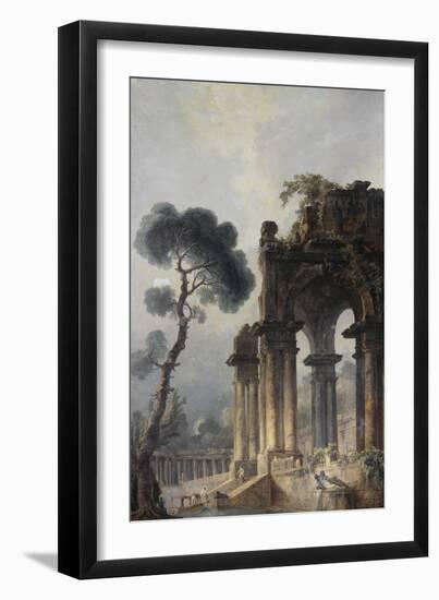 Ruins Near Water, c.1779-Hubert Robert-Framed Giclee Print