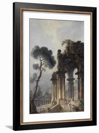 Ruins Near Water, c.1779-Hubert Robert-Framed Giclee Print