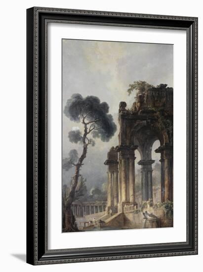 Ruins Near Water, c.1779-Hubert Robert-Framed Giclee Print