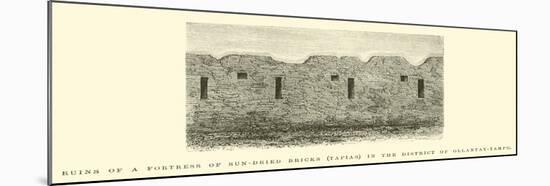 Ruins of a Fortress of Sun-Dried Bricks-Édouard Riou-Mounted Giclee Print