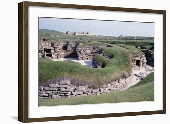 Ruins of a Prehistoric Neolithic Village of Skara Brae-null-Framed Photographic Print