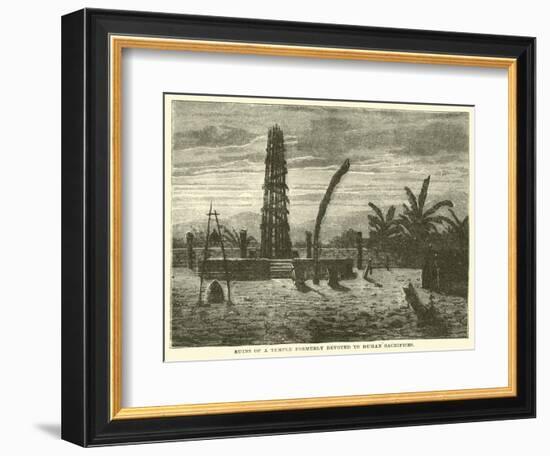 Ruins of a Temple Formerly Devoted to Human Sacrifices-null-Framed Giclee Print