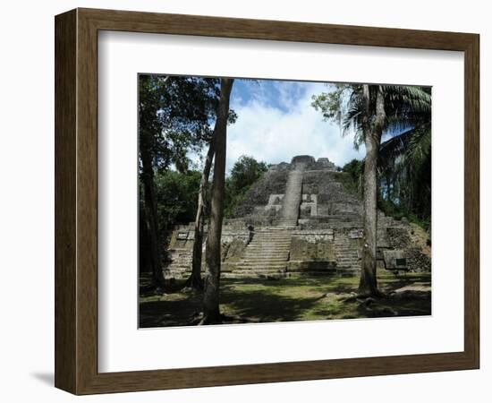 Ruins of a Temple, High Temple, Lamanai, Belize-null-Framed Photographic Print