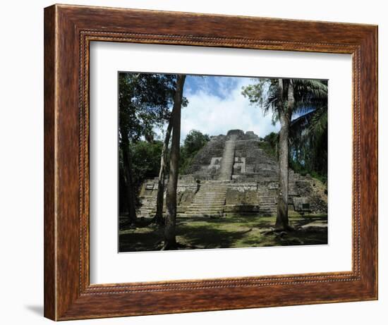 Ruins of a Temple, High Temple, Lamanai, Belize-null-Framed Photographic Print