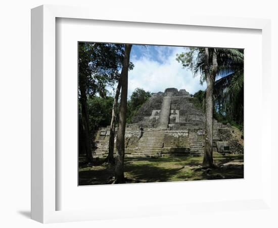 Ruins of a Temple, High Temple, Lamanai, Belize-null-Framed Photographic Print