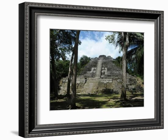 Ruins of a Temple, High Temple, Lamanai, Belize--Framed Photographic Print