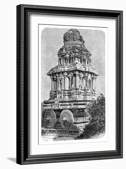 Ruins of a Temple in Hampi, India, 1895-Bertrand-Framed Giclee Print