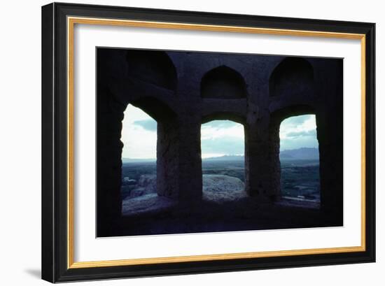 Ruins of a Zoroastrian temple near Isfahan-Werner Forman-Framed Giclee Print