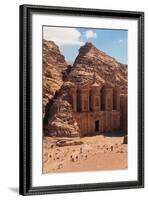 Ruins of Ad Deir Monastery at Ancient Nabatean City of Petra, Wadi Musa, Ma'an Governorate, Jordan-null-Framed Photographic Print