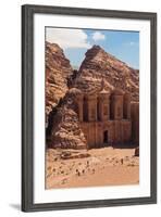 Ruins of Ad Deir Monastery at Ancient Nabatean City of Petra, Wadi Musa, Ma'an Governorate, Jordan-null-Framed Photographic Print