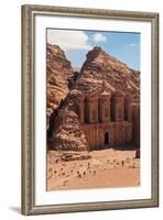 Ruins of Ad Deir Monastery at Ancient Nabatean City of Petra, Wadi Musa, Ma'an Governorate, Jordan-null-Framed Photographic Print