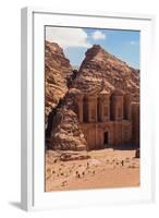 Ruins of Ad Deir Monastery at Ancient Nabatean City of Petra, Wadi Musa, Ma'an Governorate, Jordan-null-Framed Photographic Print