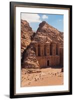 Ruins of Ad Deir Monastery at Ancient Nabatean City of Petra, Wadi Musa, Ma'an Governorate, Jordan-null-Framed Photographic Print